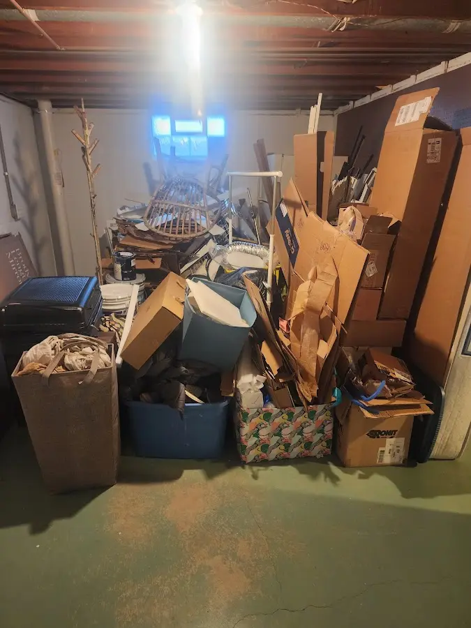 Roll-off dumpster container at job site for 20 Yard Dumpster Rental in Beacon Falls